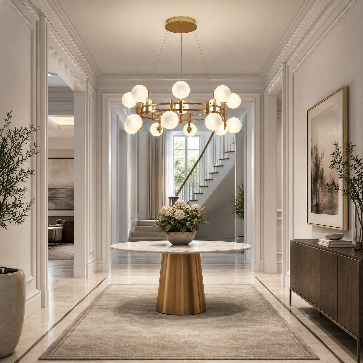 Blush Series Glass Chandelier Style Q