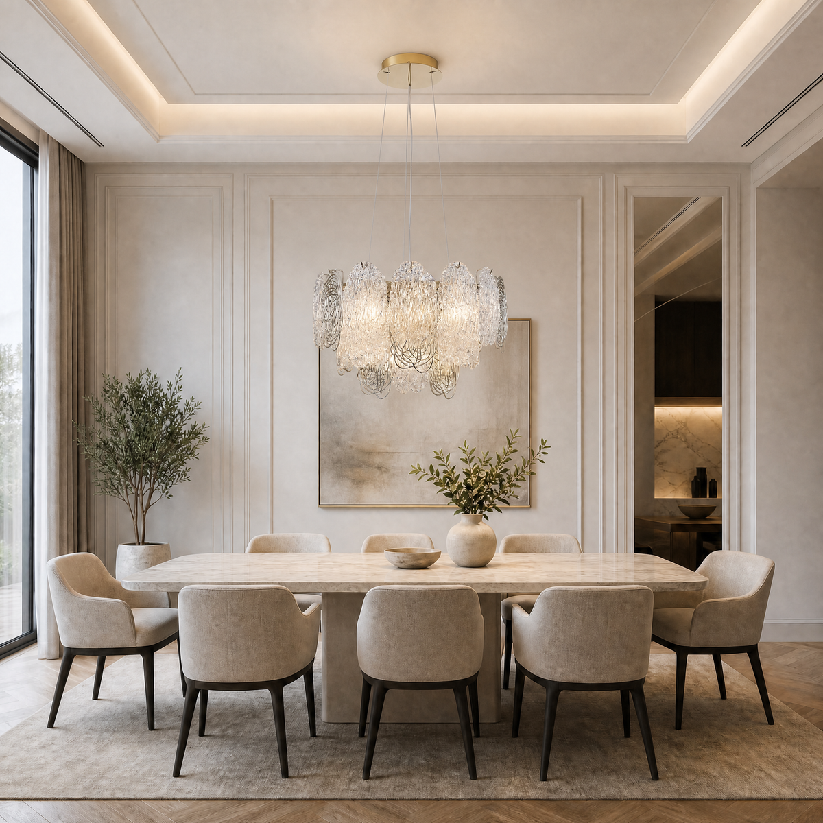 Yiosi Series Glass Chandelier Style R