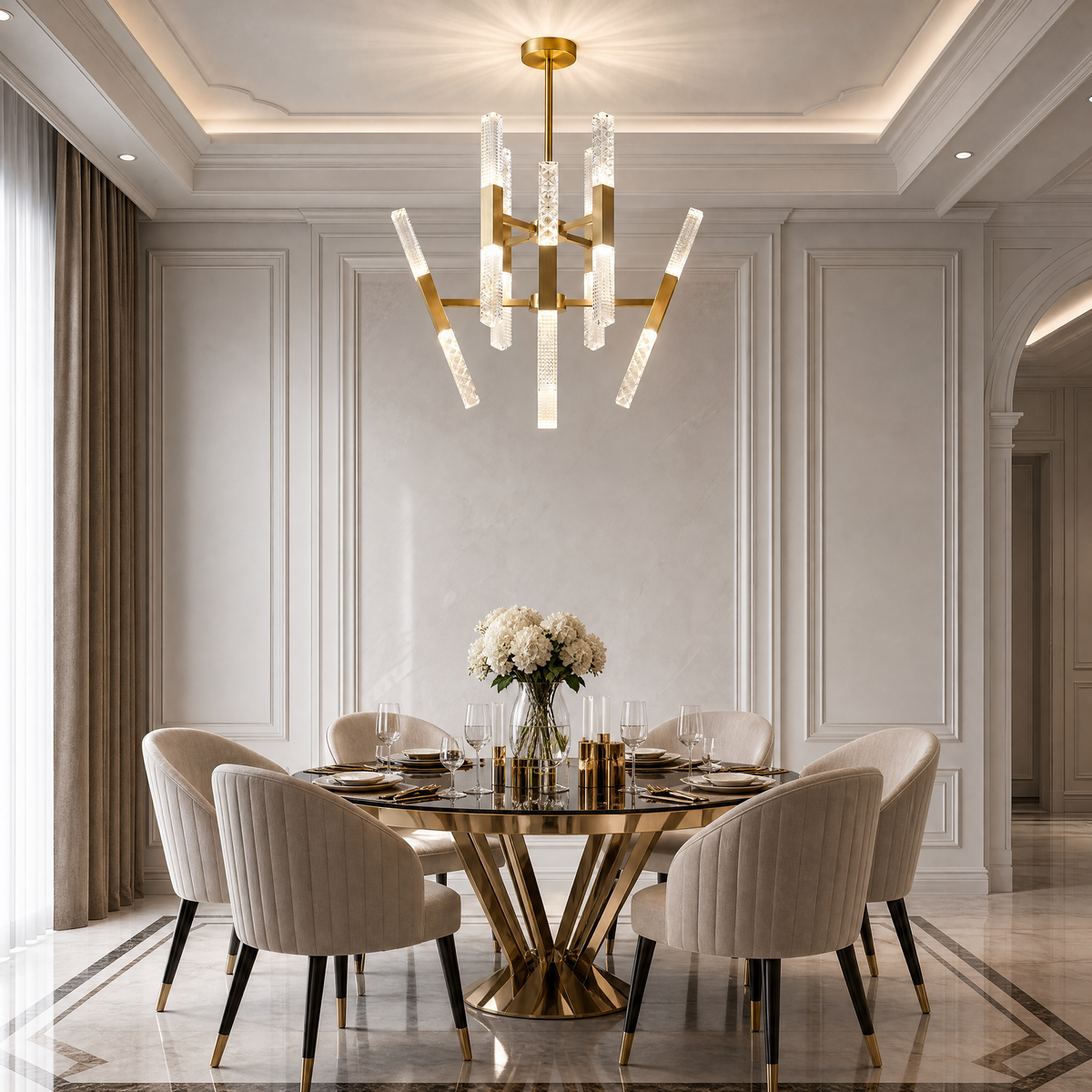 Yiosi Series Glass Pendant Light Style E
