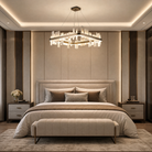 Blush Series Natural Stone Chandelier 31"