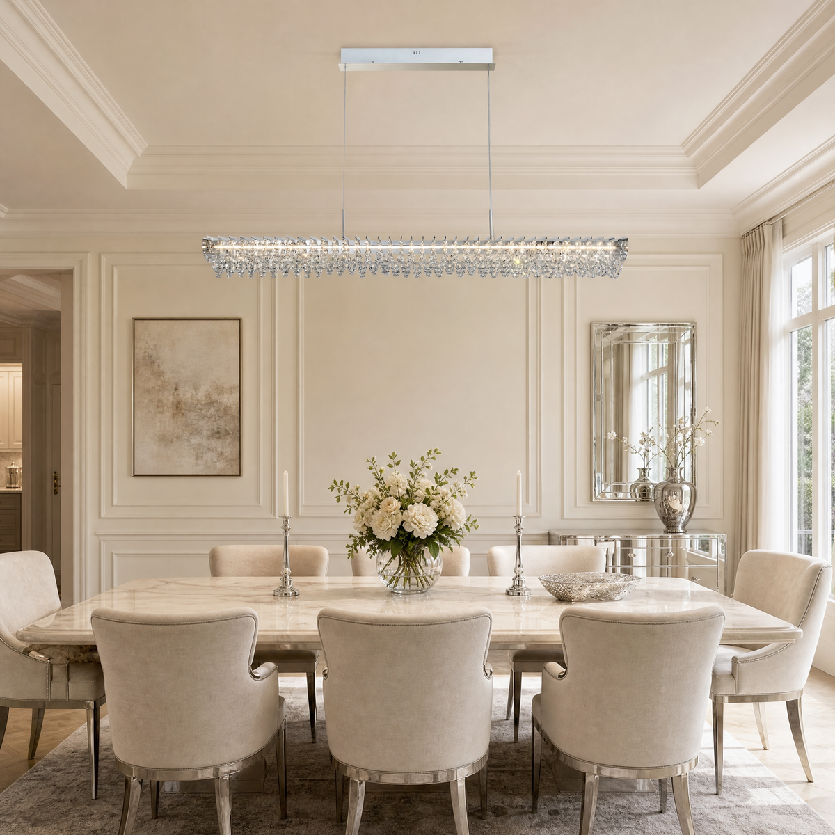Yiosi Stella Round Crystal Chandelier