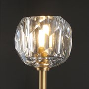 Boule De Cristal Clear Glass Minimalist Linear Chandelier Light 48"