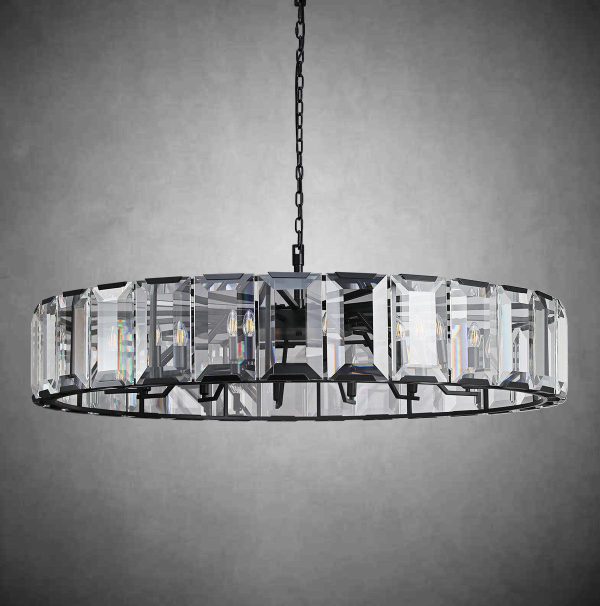 Harlew Crystal Round Chandelier 19''31''43''60''