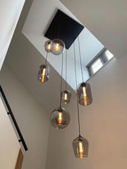 Modern Pendant Fixture light For 2 Story Foyer /Enterway /Staircase