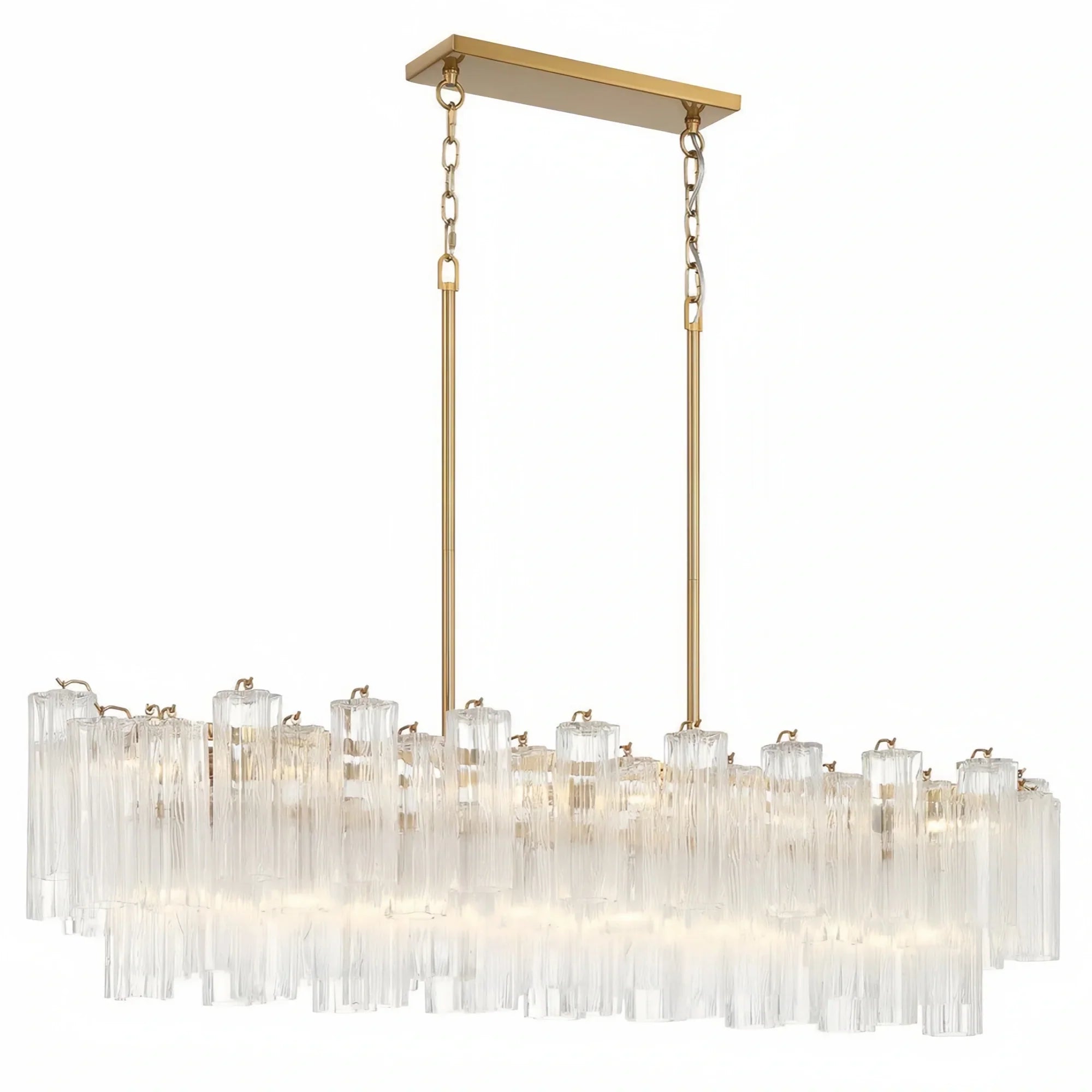 Addis 51'' Modern Linear Chandelier for Dining Room-