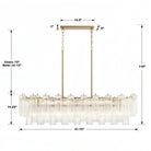 Addis 51'' Modern Linear Chandelier for Dining Room-