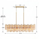 Addis 51'' Modern Linear Chandelier for Dining Room-