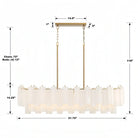 Addis 51'' Modern Linear Chandelier for Dining Room-