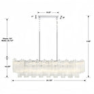 Addis 51'' Modern Linear Chandelier for Dining Room-