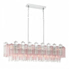 Addis 51'' Modern Linear Chandelier for Dining Room-Chrome-Spring-Blushlighting