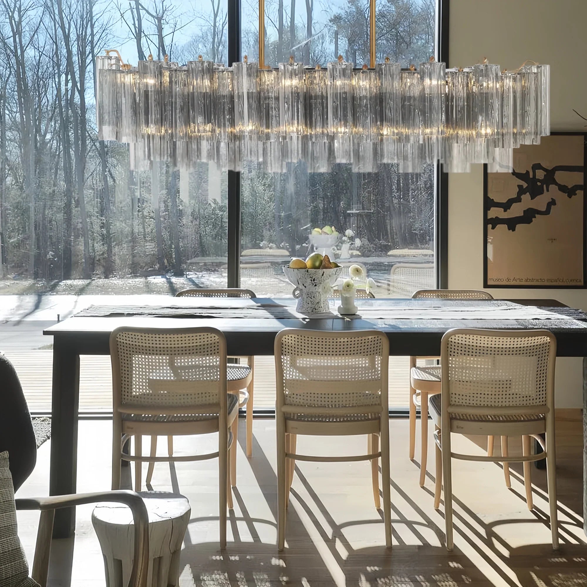 Addis 51'' Modern Linear Chandelier for Dining Room-