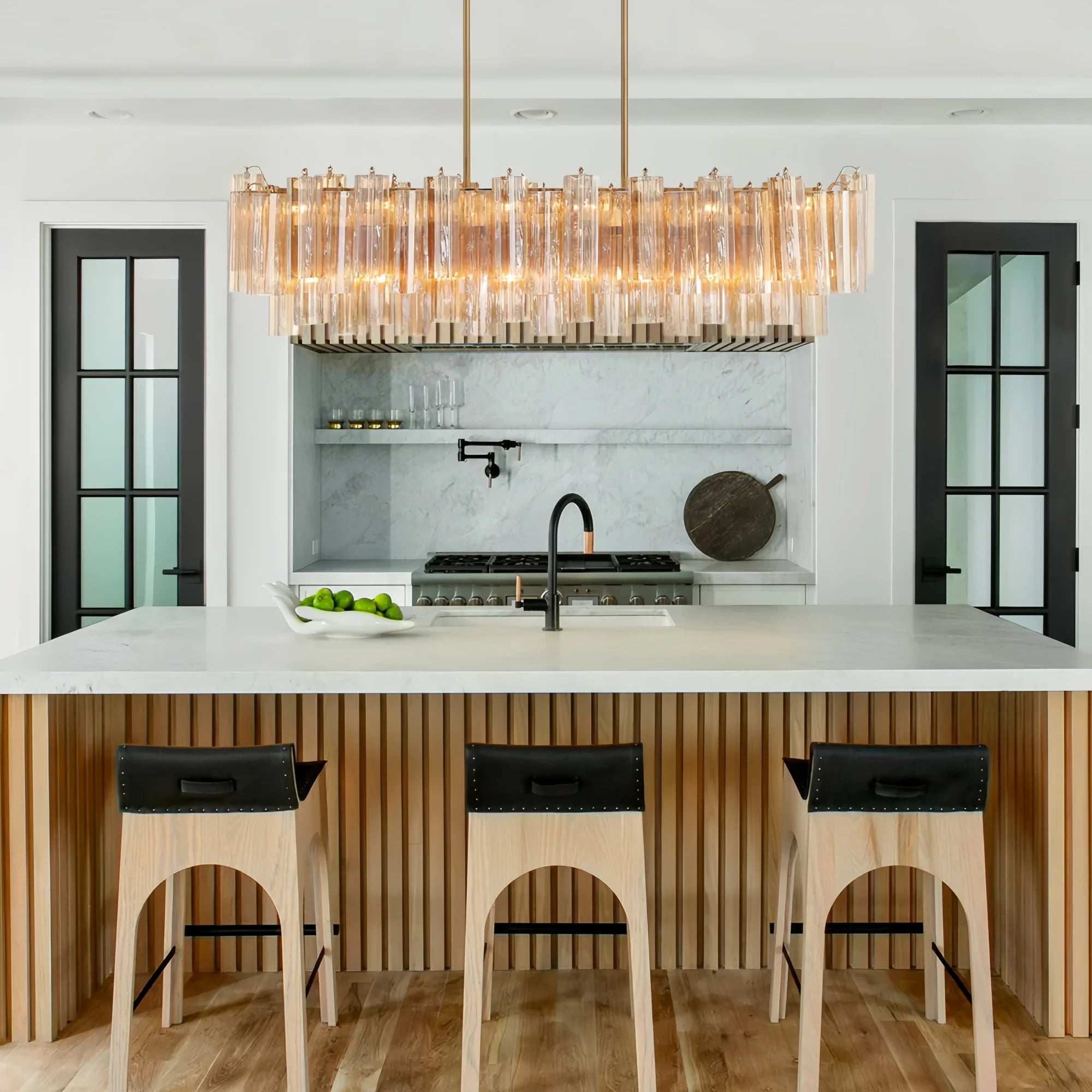 Addis 51'' Modern Linear Chandelier for Dining Room-