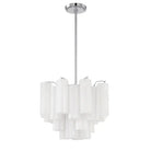 Addis Chandelier 17.8" 19.8" 22" 26.8" 32''D-17.8"-Chrome-White-Blushlighting