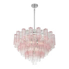 Addis Chandelier 17.8" 19.8" 22" 26.8" 32''D-32"-Chrome-Spring-Blushlighting