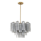 Addis Chandelier 17.8" 19.8" 22" 26.8" 32''D-17.8"-Brass-Smoke-Blushlighting
