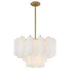 Addis Chandelier 17.8" 19.8" 22" 26.8" 32''D-19.8"-Brass-White-Blushlighting
