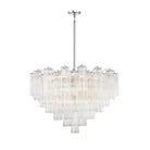 Addis Chandelier 17.8" 19.8" 22" 26.8" 32''D-26.8"-Chrome-Clear-Blushlighting