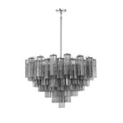 Addis Chandelier 17.8" 19.8" 22" 26.8" 32''D-26.8"-Chrome-Smoke-Blushlighting