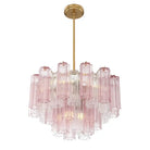 Addis Chandelier 17.8" 19.8" 22" 26.8" 32''D-19.8"-Brass-Spring-Blushlighting
