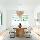 Addis Chandelier 17.8" 19.8" 22" 26.8" 32''D-22"-Brass-Amber-Blushlighting