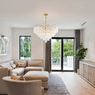 Addis Chandelier 17.8" 19.8" 22" 26.8" 32''D-32"-Brass-Clear-Blushlighting