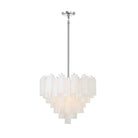 Addis Chandelier 17.8" 19.8" 22" 26.8" 32''D-19.8"-Chrome-White-Blushlighting