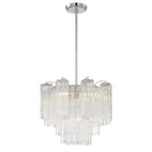 Addis Chandelier 17.8" 19.8" 22" 26.8" 32''D-17.8"-Chrome-Clear-Blushlighting