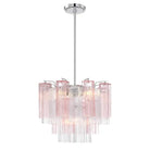 Addis Chandelier 17.8" 19.8" 22" 26.8" 32''D-17.8"-Chrome-Spring-Blushlighting