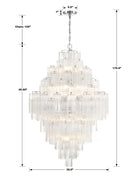 Addis Diamond Chandelier 49''H-Blushlighting