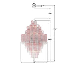 Addis Diamond Chandelier 49''H-Blushlighting