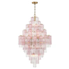 Addis Diamond Chandelier 49''H-Blushlighting