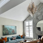 Addis Diamond Chandelier 49''H-Blushlighting