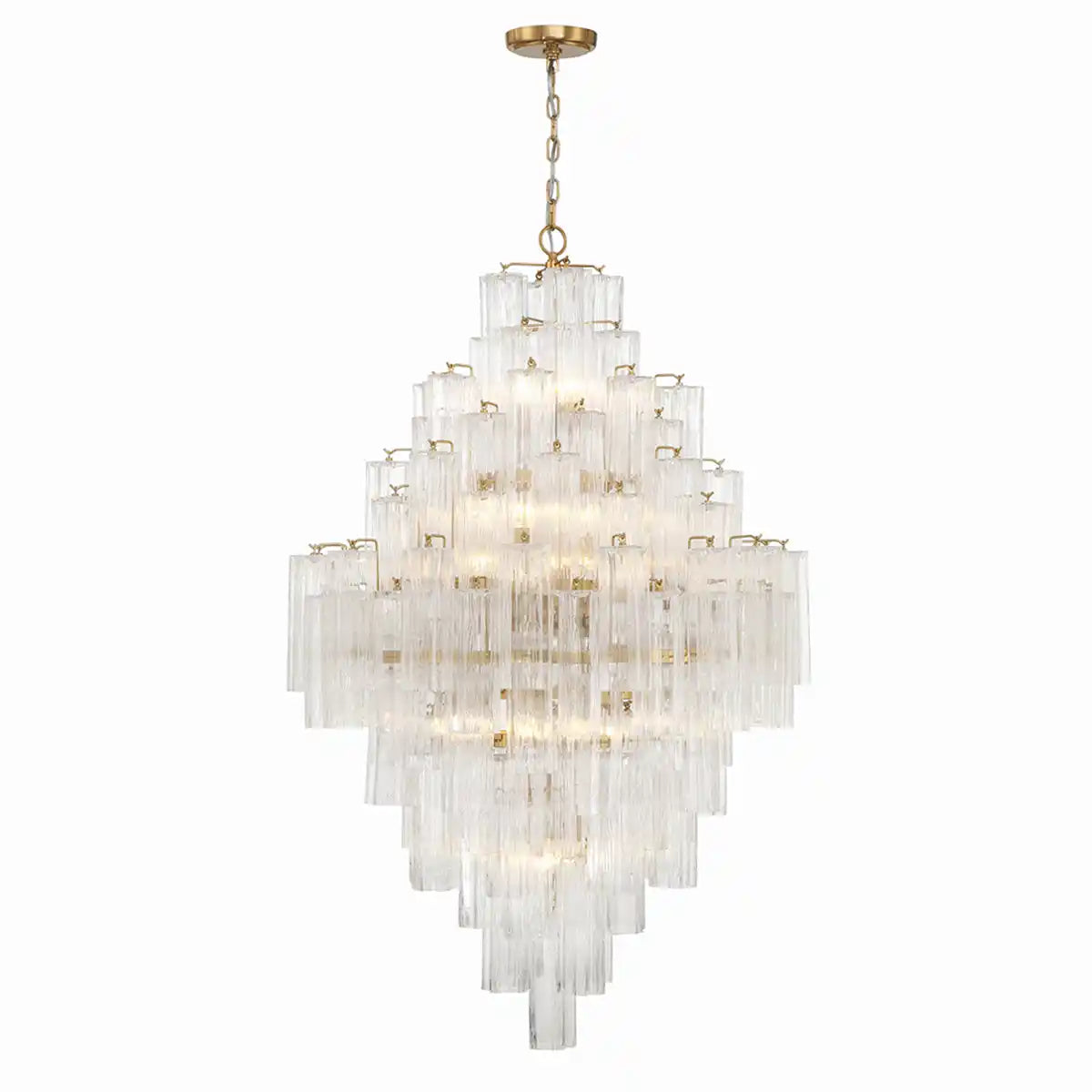 Addis Diamond Chandelier 49''H-Blushlighting