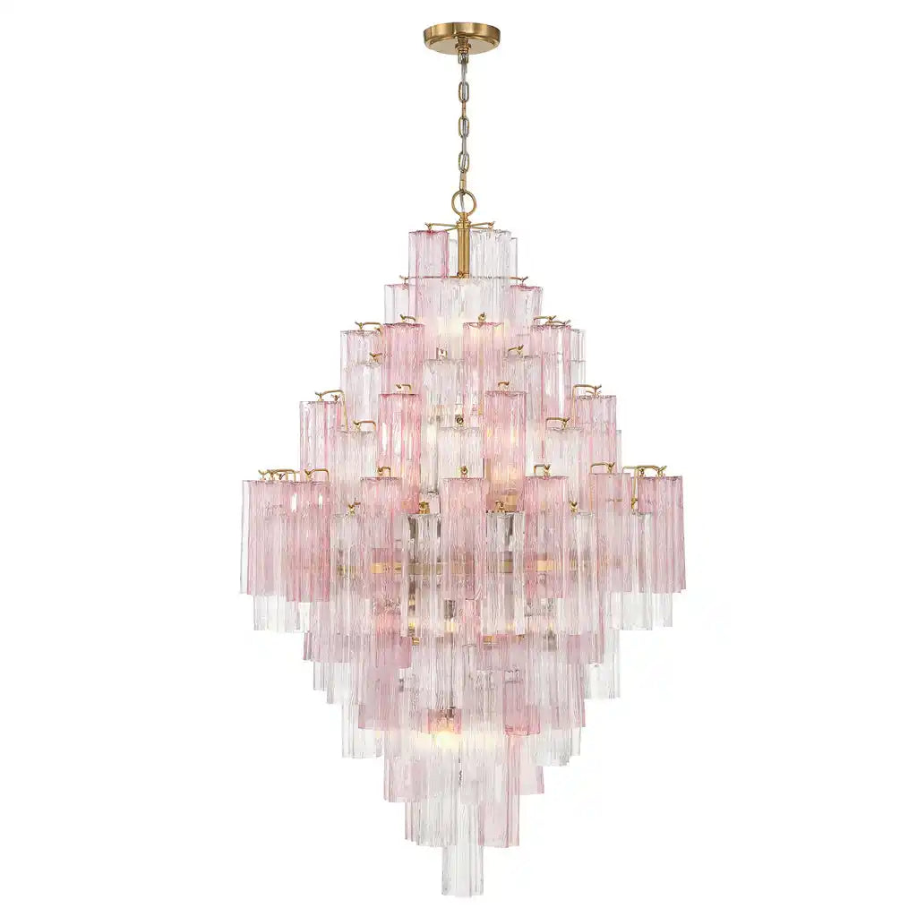 Addis Diamond Chandelier 49''H-Blushlighting