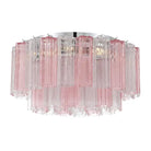 Addis Flushmount 22"/32"-22"-7 Lights-Polished Chrome-Spring-Blushlighting