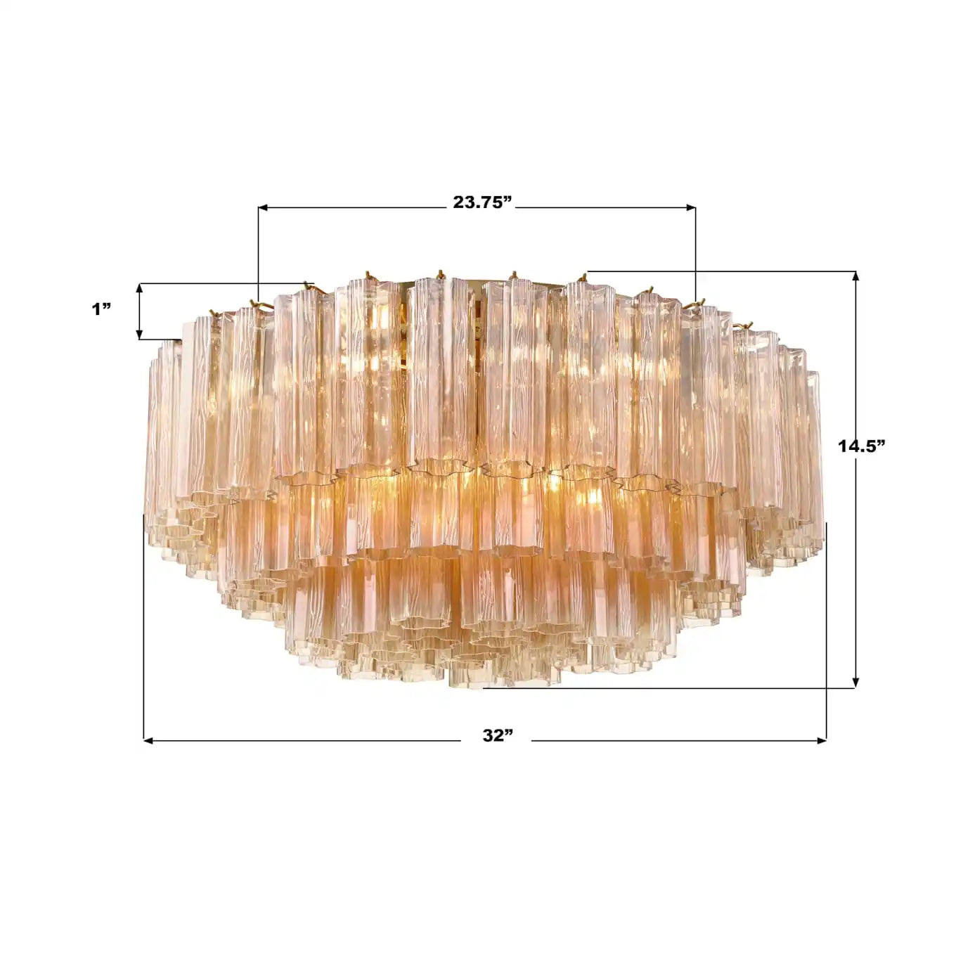 Addis Flushmount 22"/32"-Blushlighting