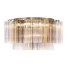 Addis Flushmount 22"/32"-22"-7 Lights-Brass-Autumn-Blushlighting