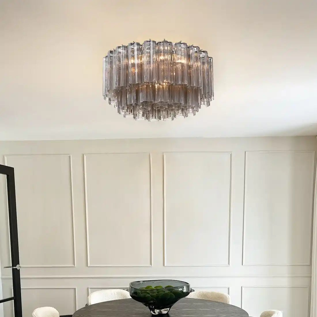 Addis Flushmount 22"/32"-22"-7 Lights-Brass-Smoke-Blushlighting