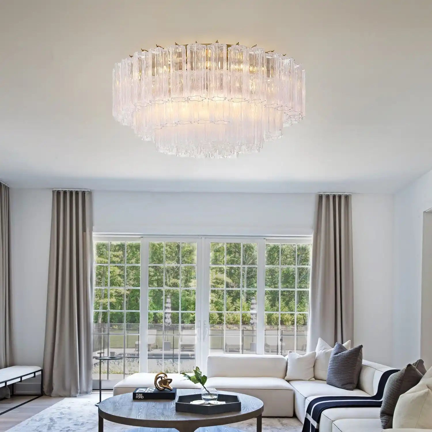 Addis Flushmount 22"/32"-Blushlighting