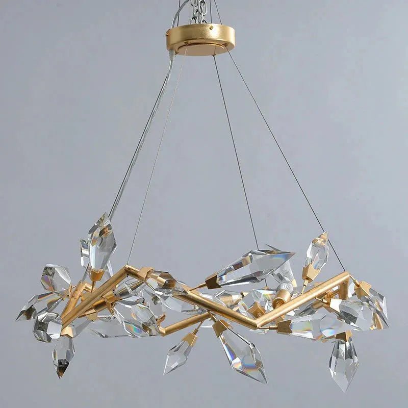 Addison 34" Crystal Chandelier - SilverBlushlighting