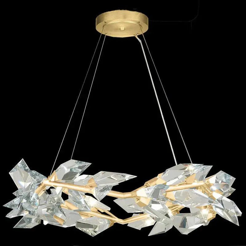 Addison 34" Crystal Chandelier - SilverBlushlighting