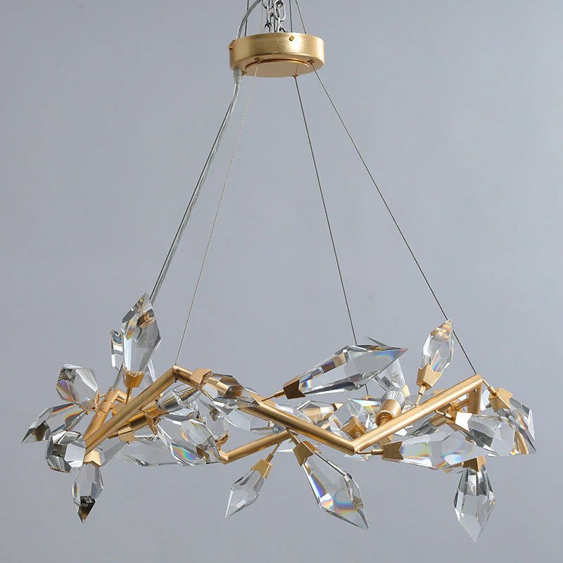 Addison 34" Crystal Chandelier - Blushlighting
