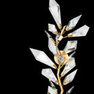 Addison 58" Gold&Silver Crystal Sconce - Silver LeafBlushlighting