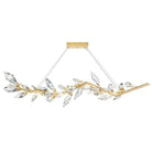Addison 63.5" Linear Crystal Chandelier - Silver LeafBlushlighting