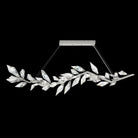 Addison 63.5" Linear Crystal Chandelier - Silver LeafBlushlighting