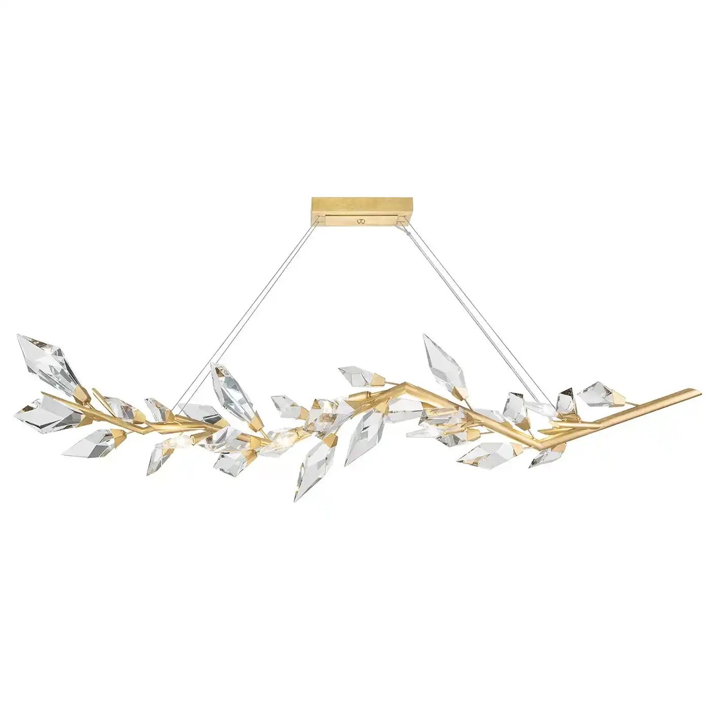 Addison 63.5" Linear Crystal Chandelier - Blushlighting