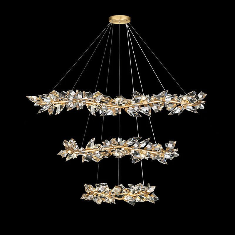 Addison 71" Crystal Chandelier - Blushlighting