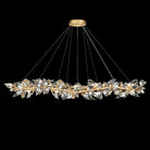 Addison 71" Round Crystal Chandelier - Gold LeafBlushlighting