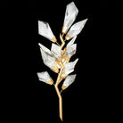 Addison Gold Leafed 27″ Crystal Sconce - Blushlighting