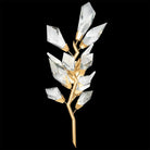 Addison Gold Leafed 27″ Crystal Sconce - Blushlighting